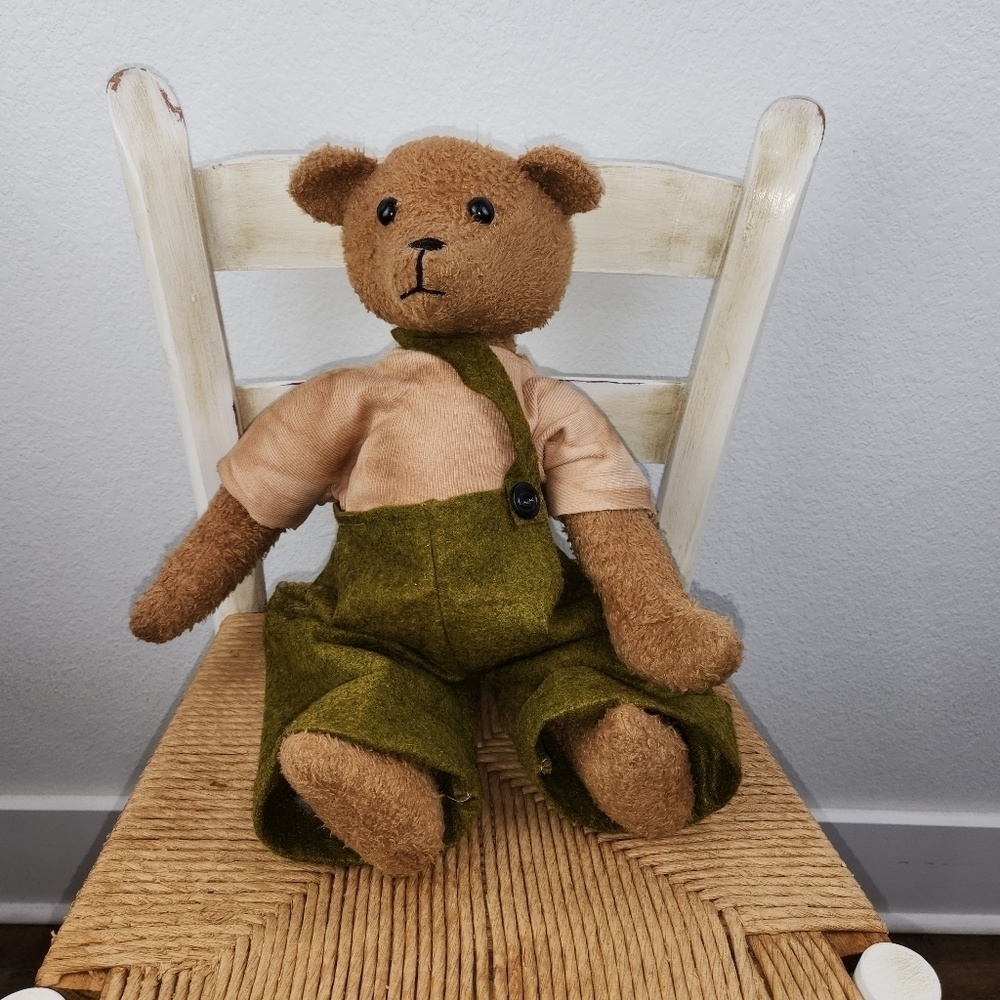 Hearthside Coll. Mr. Grn Jeans Bear Deco. Plush 🧸